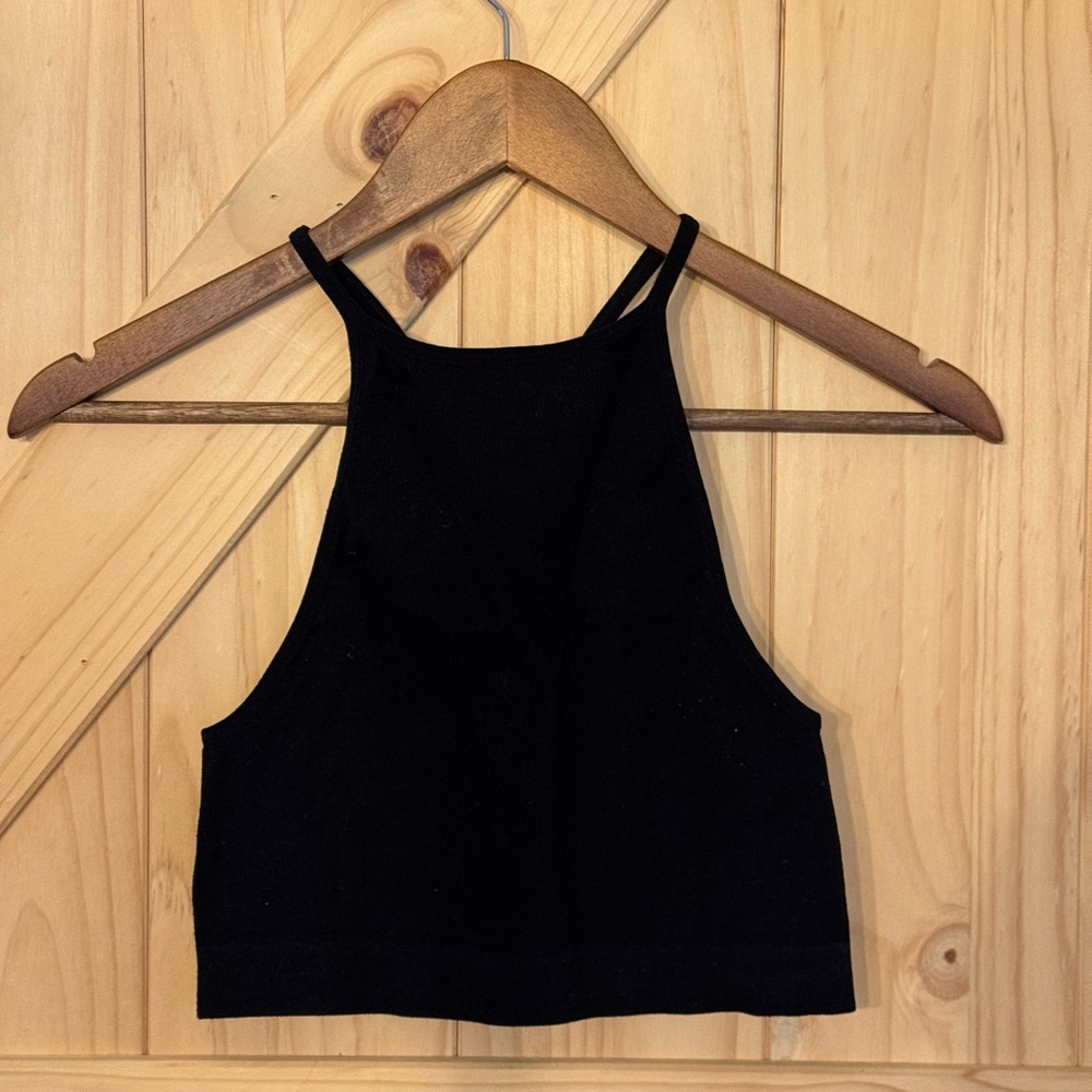 Bozzolo Black Women's Crop Top